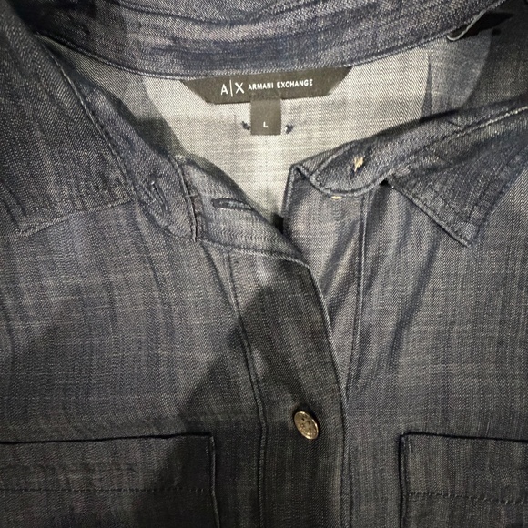 A/X Armani Exchange Denim Button Down - Picture 4 of 5
